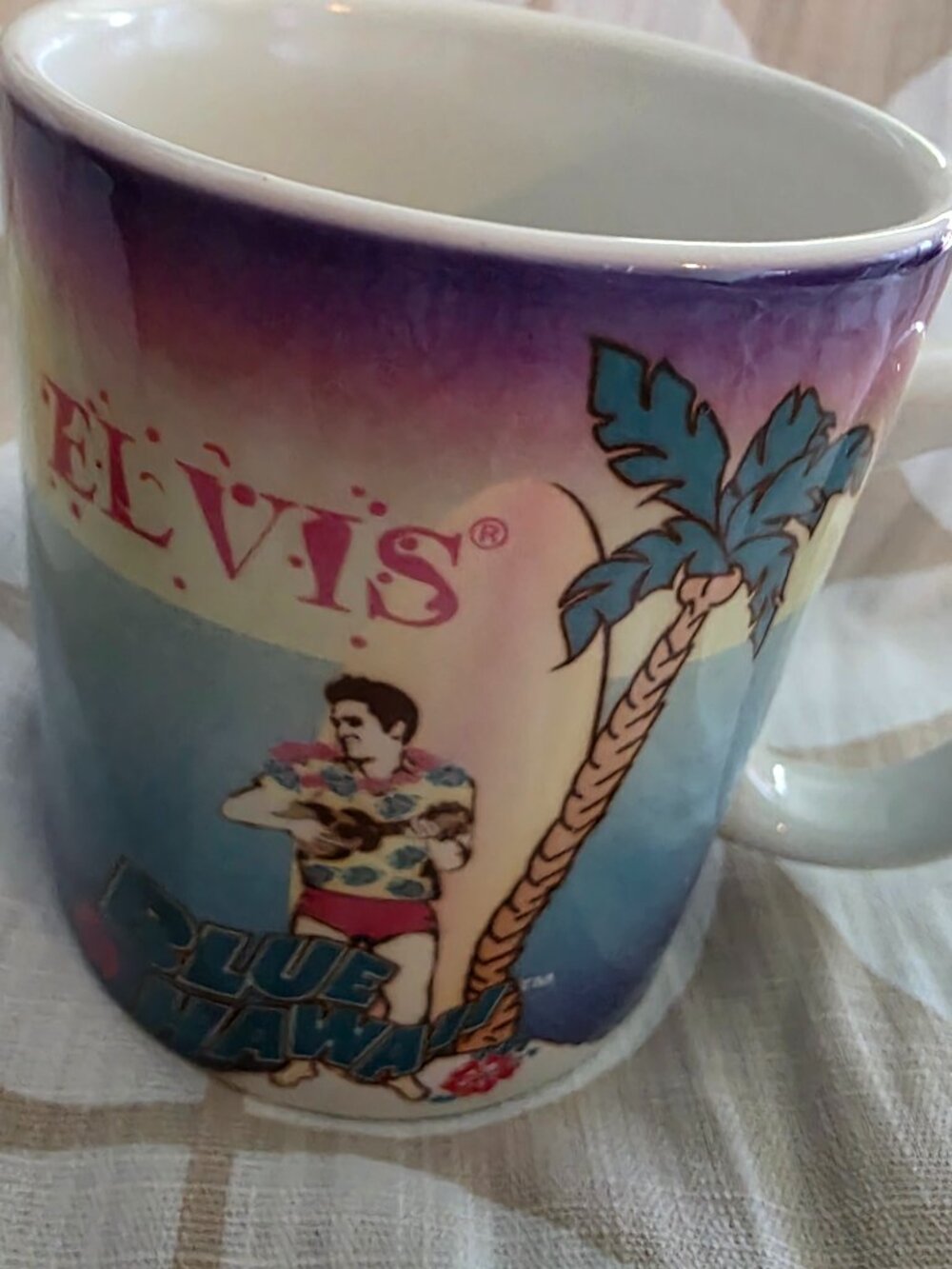 Vintage Elvis Presley Blue Hawaii Coffee Mug